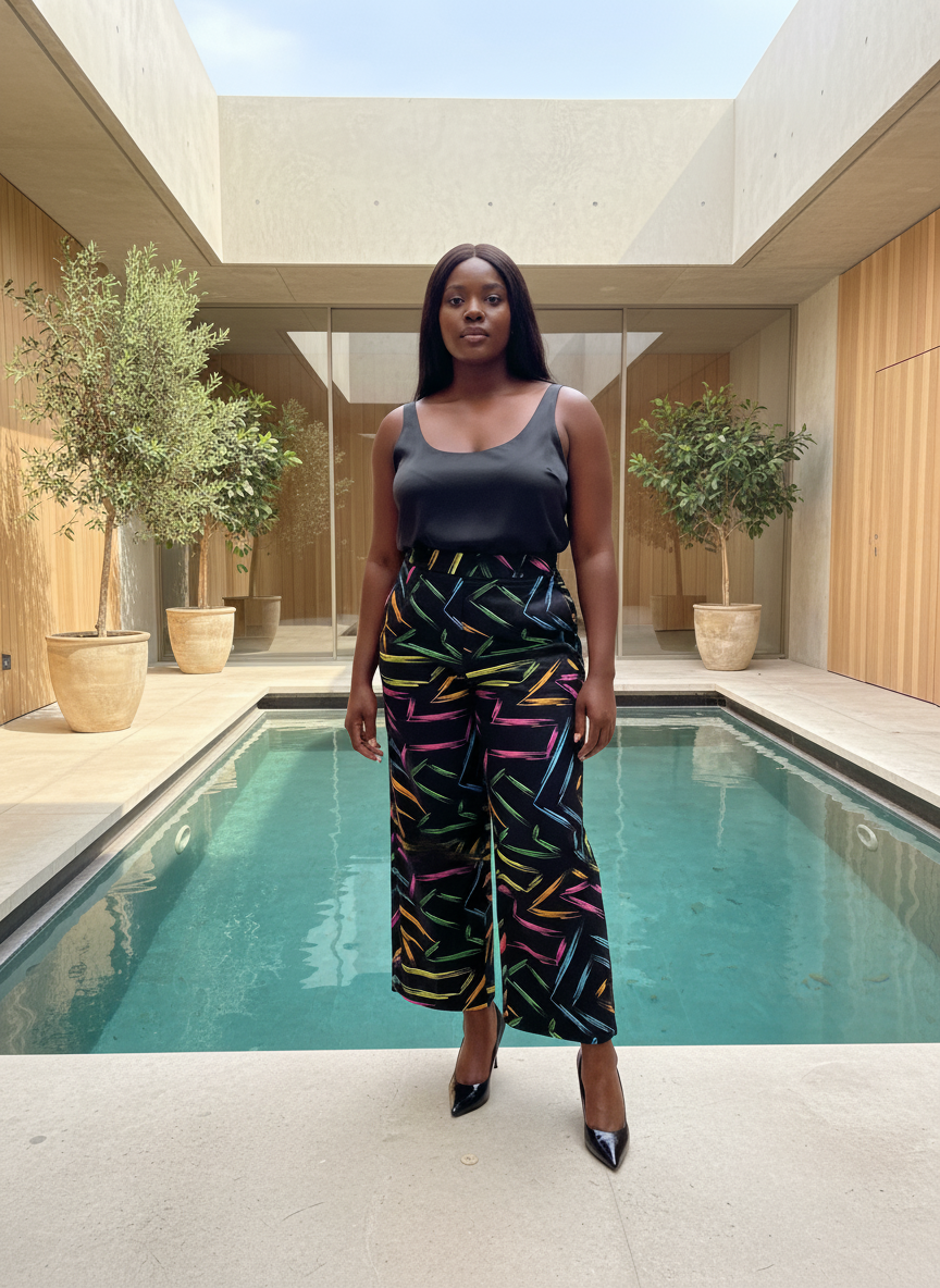 Ada Ankara  palazzo Trouser pool side 