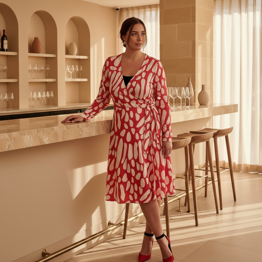 Jawl Wrap Dress