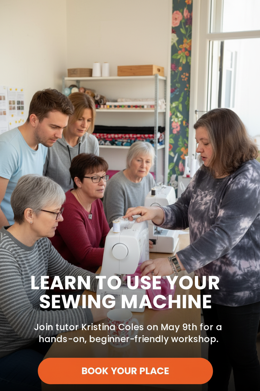 Learn To Sew – Sat 9 May 2026 Workshop