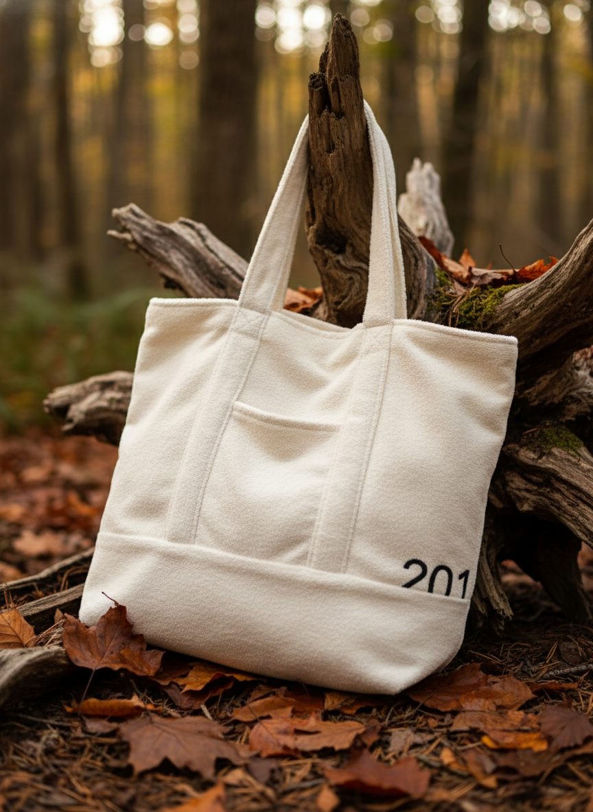 Repurposed Towel Bag  Back 