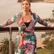 Sienna Wrap Dress  photo shoot